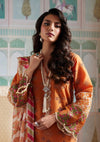 Close up image of ELNAZ Festive Embroidered Lawn Dress beautiful Schiffli Lawn Sleeves from ELAF's "EID EDIT" 2024 Collection.